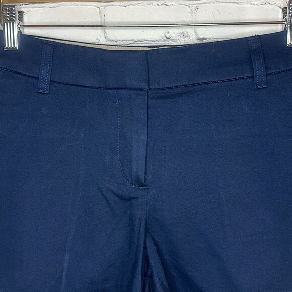 J. Crew Womens Navy Blue Chino Cotton Shorts size 8 Style H5616 - Picture 3 of 6